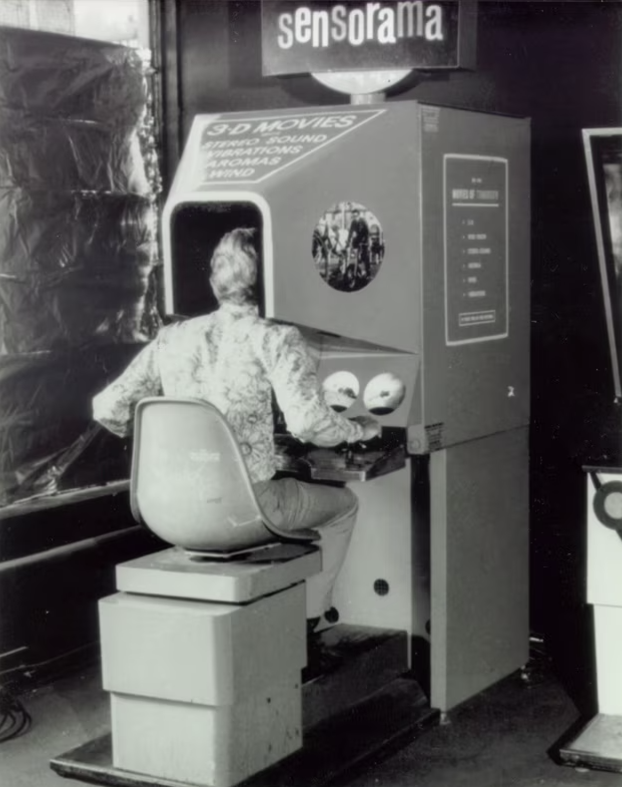  The Sensorama, created by Morten Heilig - often referred to as the first virtual reality (VR) machine