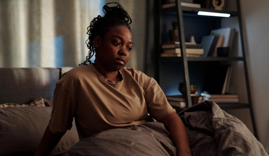  woman wakes up from snoring