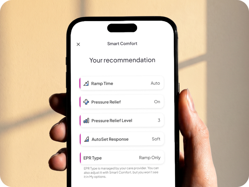  myAir Sleep App Comfort Recommendations