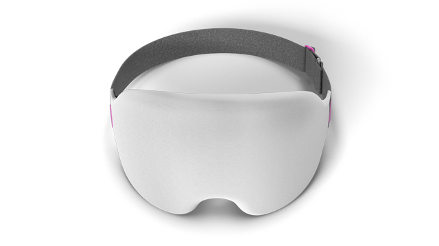 myNight blackout sleep mask - white front view