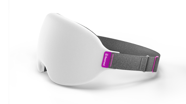 myNight blackout sleep mask - white side view