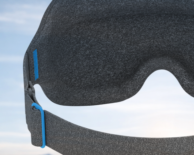 myNight blackout sleep mask - black back view