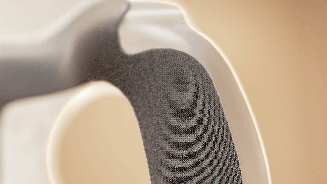 Resmed AirTouch F40 closeup of mask fabric
